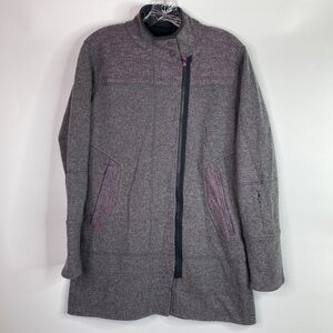 Title Nine Gray Swacket Wool Blend Sweater Jacket Medium